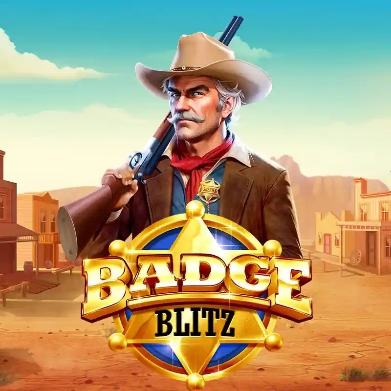 Badge Blitz game by Pragmatic Play – logo hosted on Realz Casino