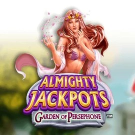 Almighty Jackpots: Garden of Persephone by Novomatic, showcased at realzcasinoo.com – game logo