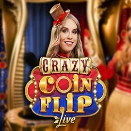 Crazy Coin Flip by Evolution, showcased at realzcasinoo.com – game logo