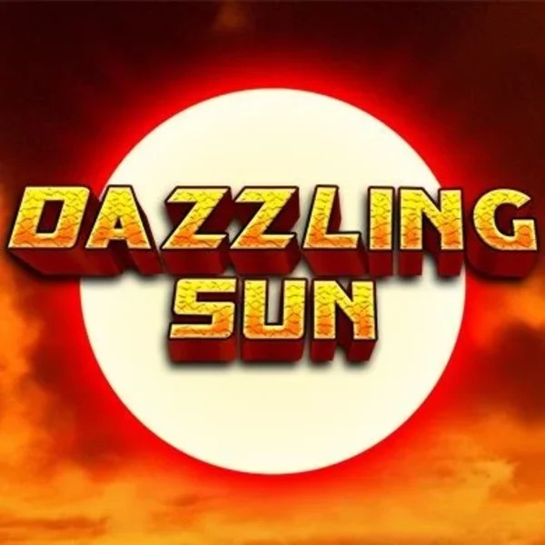 Dazzling Sun slot logo by Win Studios at Realz Casino