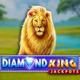 Diamond King Jackpots online game logo by SpinPlay Games on realzcasinoo.com