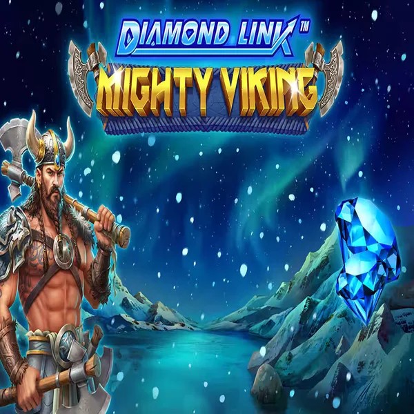Diamond Link Mighty Viking slot logo by Greentube at Realz Casino