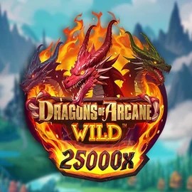 Dragons of Arcane Wild slot visual from Foxium available on realzcasinoo.com