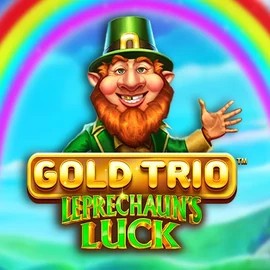 Gold Trio Leprechaun's Luck online game logo by Playtech on realzcasinoo.com