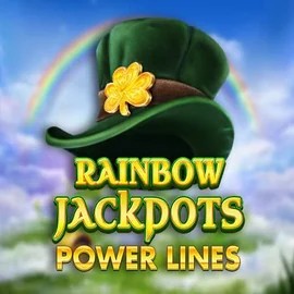 Rainbow Jackpots Power Lines slot icon by Red Tiger Gaming, available at Realz Casino